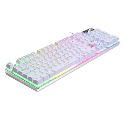 Wired USB Gaming Keyboard with Backlight, 104 Key Gamer Keyb