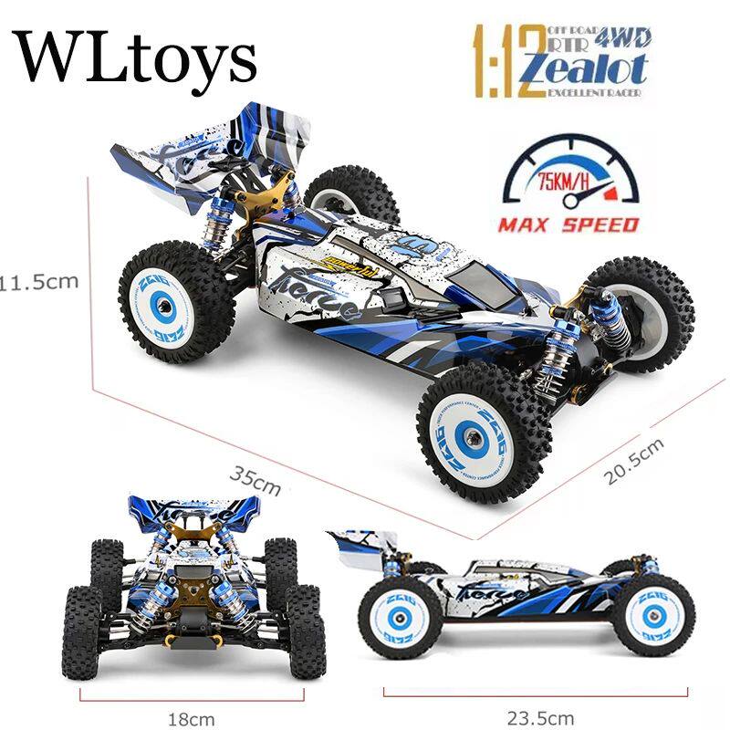 Wltoys New 124017-V8 1/12 2.4G Racing RC Cars 4WD Brushless