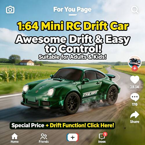 RC 911 Desktop super Drift Car 1:64 Mini scale RC Drift Car