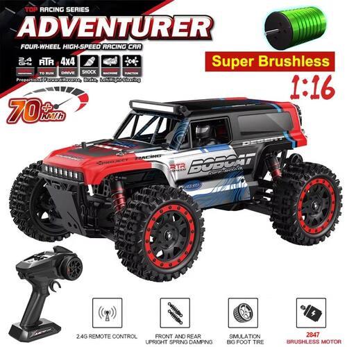 S912 6 4WD RC Car 70KM/H 50KM/H With LED Brushless Motor Rem