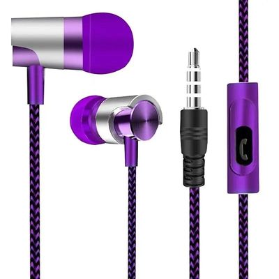 3.5mm Wired Headphone Noise Canceling In-ear Earphone In Ear