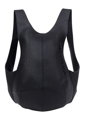 Backpack for Man Women Leather Bagpack Black Anti-theft Back