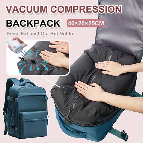 Ryanair 40x20x25 Cabin Bag Men Air Vacuum Compression Backpa