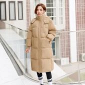 Coa for Puffer Long Warm Jacket Thicken Hooded Women Quilted