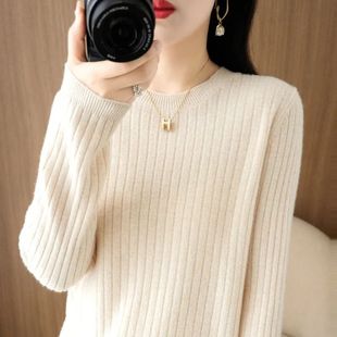 2025 Women Sweaters Autumn Winter Long Sleeve Pullovers O-ne
