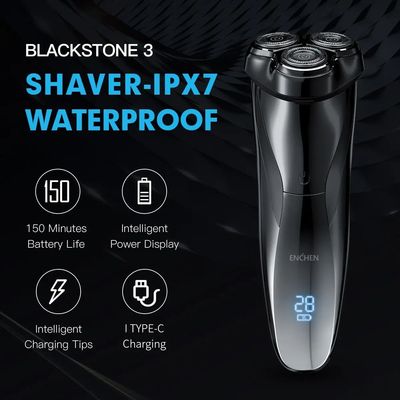 ENCHEN Electric Shaver 3D Blackstone 3 IPX7 Waterproof Razor
