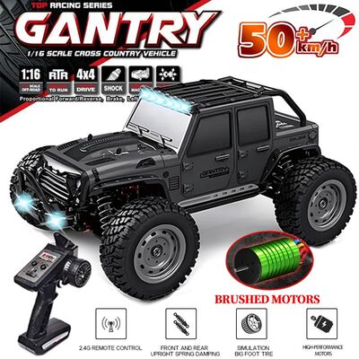 16103 Fast Rc Cars 50km/h 1/16 Off Road 4WD with LED Headlig