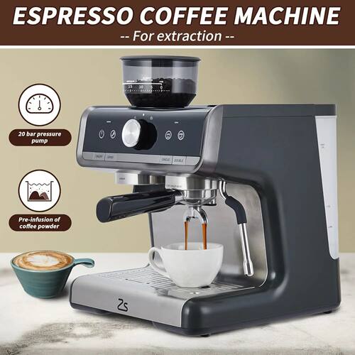 Espresso Machine with Grinder, Professional Espresso Maker w