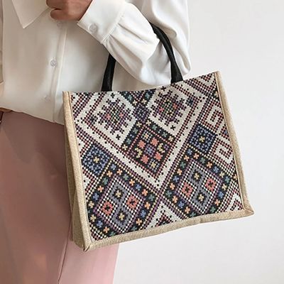 Women's Shoulder Bag Large Capacity Ethnic Style Handbag Ret