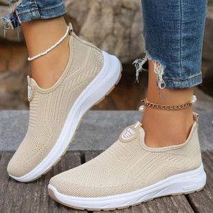 Women's Sneaker Slip On Women Sneakers Breather White Shoes