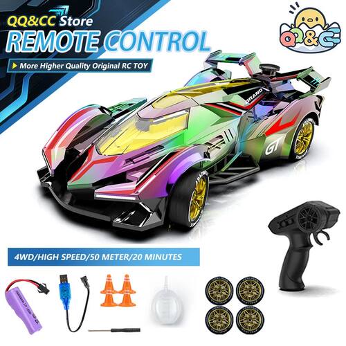 2.4G RC Racing Dazzing Lights Spray Drift Car Model Kids Toy
