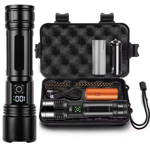 Aluminum Alloy Super Powerful Flashlights Rechargeable LED F