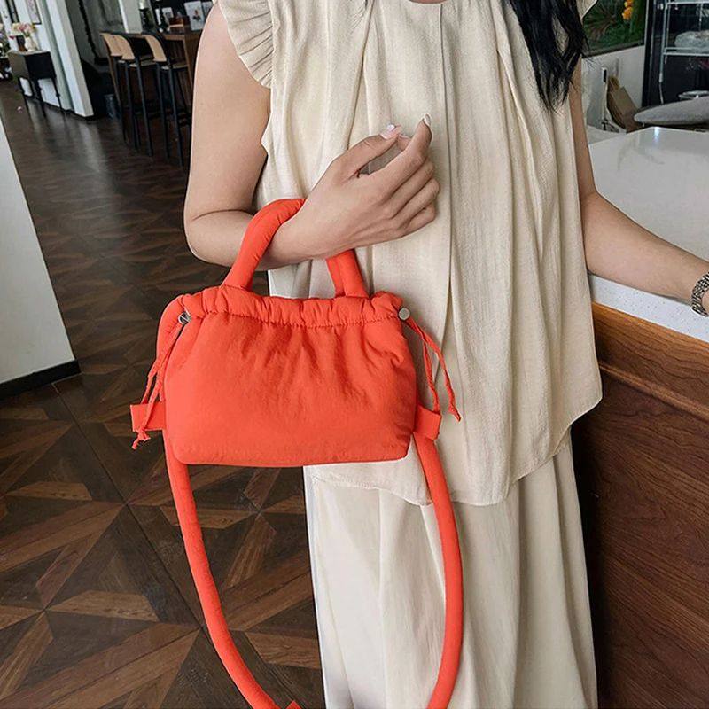 Fashion Small Puffer Tote Bag Padded Women Shoulder Bags Nyl,箱包皮具/热销女包/男包,通用款女包,淘宝优惠券,粉丝福利购,淘宝优惠卷