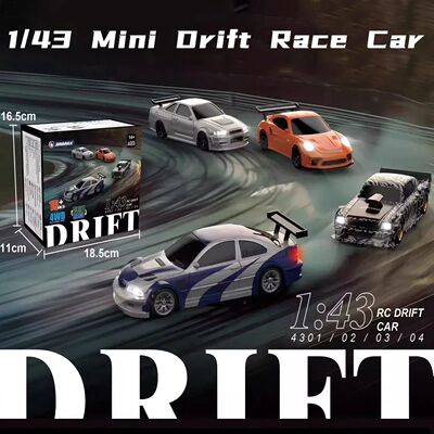 2.4G RC Drift Car 1/43 4WD Remote Control Car High Speed Fou