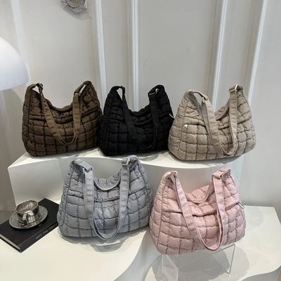 2025 New Quilted Puffer Shoulder Bag for Women Large Capacit
