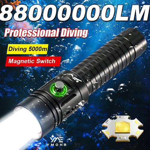 2026 880000000LM Most Powerful Dive Torch Professional Divin