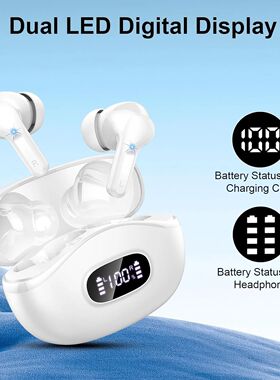 Wireless Earbuds, Bluetooth Headphones 5.3 HiFi Stereo with