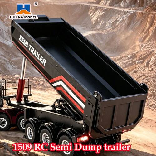 Huina 1509 Rc Rc Semi Dump Trailer for 1501 Car Tractor 2.4G