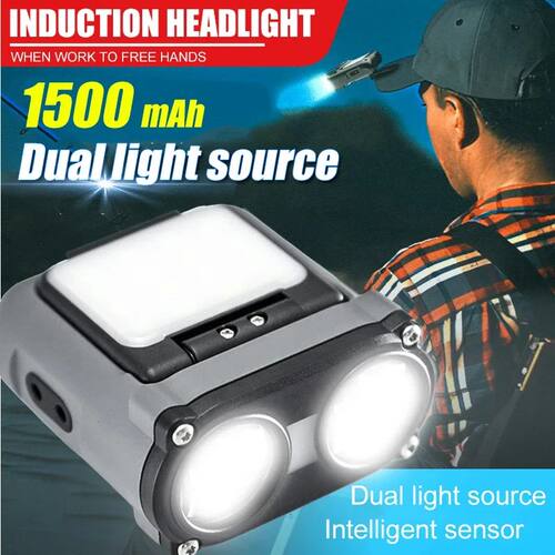 Sensor Owl Headlamp Type-C Rechargeable Headlight Portable R