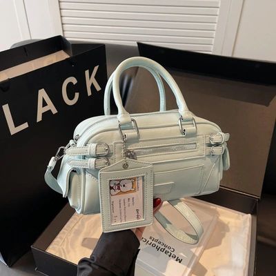 Stylish Design Glossy PU Sqeare Shoulder & Crossbody Bags So