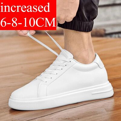 New  Men's Sneakers Elevator Shoes Heightening Height Increa