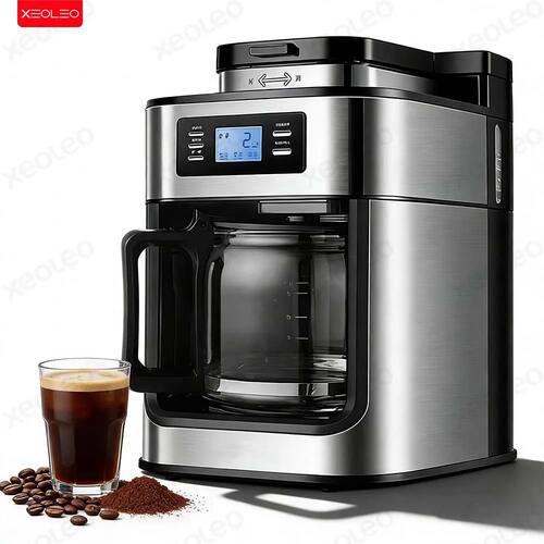 XEOLEO Automatic Coffee Machines 2 In1 Drip LED-Display Elec