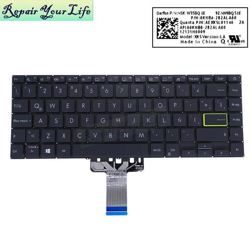 US Spanish LA Latin Keyboard For Asus VivoBook S14 X421 S433