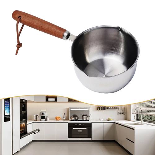 Stainless Steel Hot Oil Pot Milk Pan Stainless Steel Sauce S