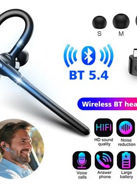 Bluetooth 5.4 Headphones Wireless Headset Dual Microphone Mu