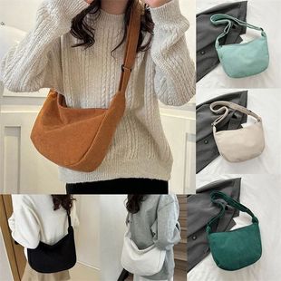 Corduroy Shoulder Bag Minimalist Crossbody Bag Women's Handb