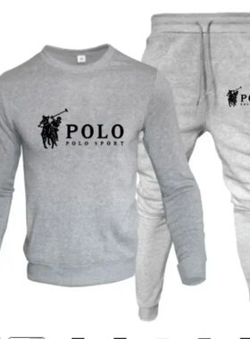 Men's autumn and winter sets of round-neck sweatshirts and j