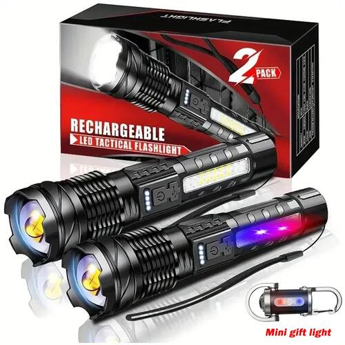 High Power XHP50 Led Flashlights Strong Tactical Torch With