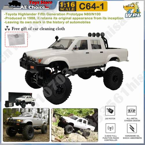 New WPL C64-1 RC Car 6 Hailax 2.4G 4WD Remote Control Pick-u