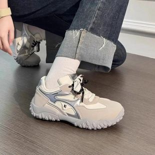 Women Flat Sports Shoes 2026 Autumn New Round Toe Soft Sole