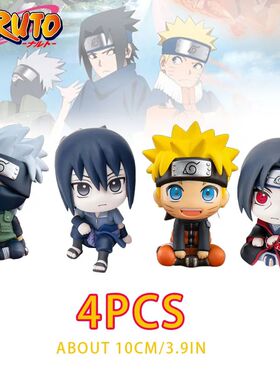 10cm Naruto Anime Figure Uzumaki Naruto Kakashi Uchiha Sasuk
