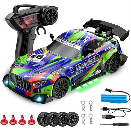 Drift RC Car 1:24 4WD High Speed Remote Control Car with LED