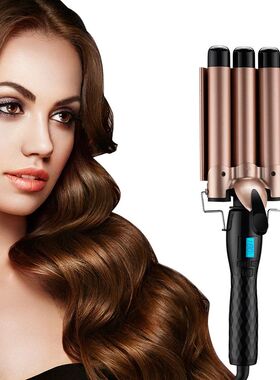Professional Hair Tools Curling Iron Ceramic Triple Barrel H