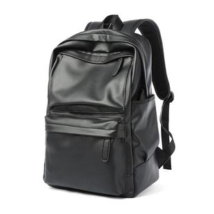 Men Backpack Pu Leather Fashion Waterproof Travel Bag Casual