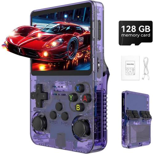 Handheld Game Console, 3.5in IPS Screen, 128GB, 40000+ Games