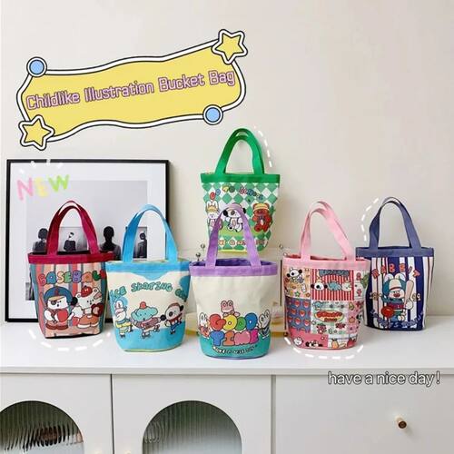 Casual  Large Capacity Women Handbag Lunch Bag Handbag Cute