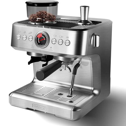 Espresso Machine with Grinder 20 Bar Semi-Automatic Coffee M