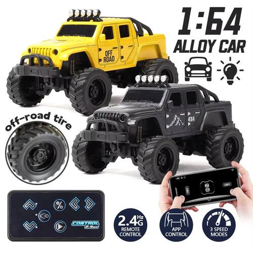 Brand New 1:64 Mini Remote Control Off-Road Car, High-Speed