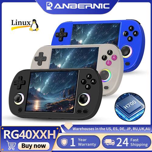 Anbernic RG40XX H Retro Handheld Game Consoles 4.0'' IPS Scr