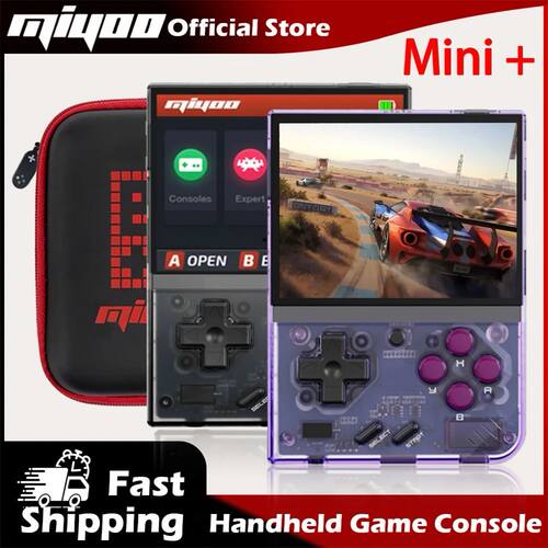 MIYOO Mini Plus Retro Handheld Game Console 3.5'IPS HD Scree