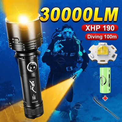 XHP190 Underwater Lantern Yellow Light 3 Modes Professional