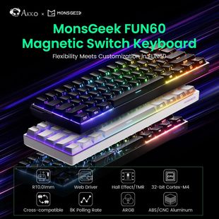 Akko MonsGeek FUN60 Mechanical Keyboard Magnetic Switch 60%