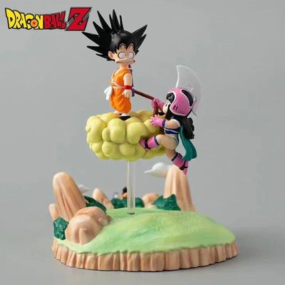 Dragon Ball Sun Goku Chichi Anime Figure Somersault Cloud Mo