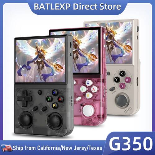 BATLEXP G350 Handheld Game Console 3.5'' IPS Screen Linux Sy