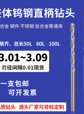 整体钨钢直柄钻头3.01 3.02 3.03 3.04 3.05 3.06 3.07 3.08 3.09
