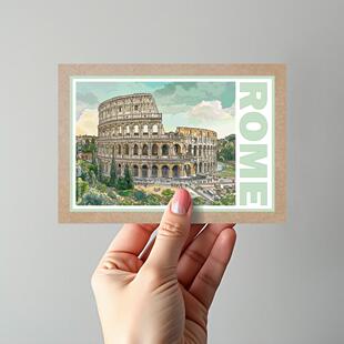 COLOR MASH原创出品 意大利 古罗马斗兽场 欧洲旅行纪念 单面牛皮